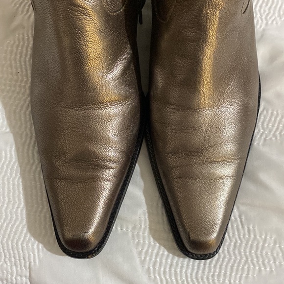 Stewart Weitzman Gold/Brown/Silver Boots - Picture 7 of 8